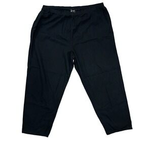 Womans plus size black linen lightweight pants sz 4X